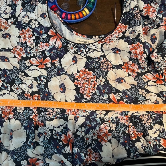 Natural Life Blue Floral Dress Medium M - Picture 3 of 3